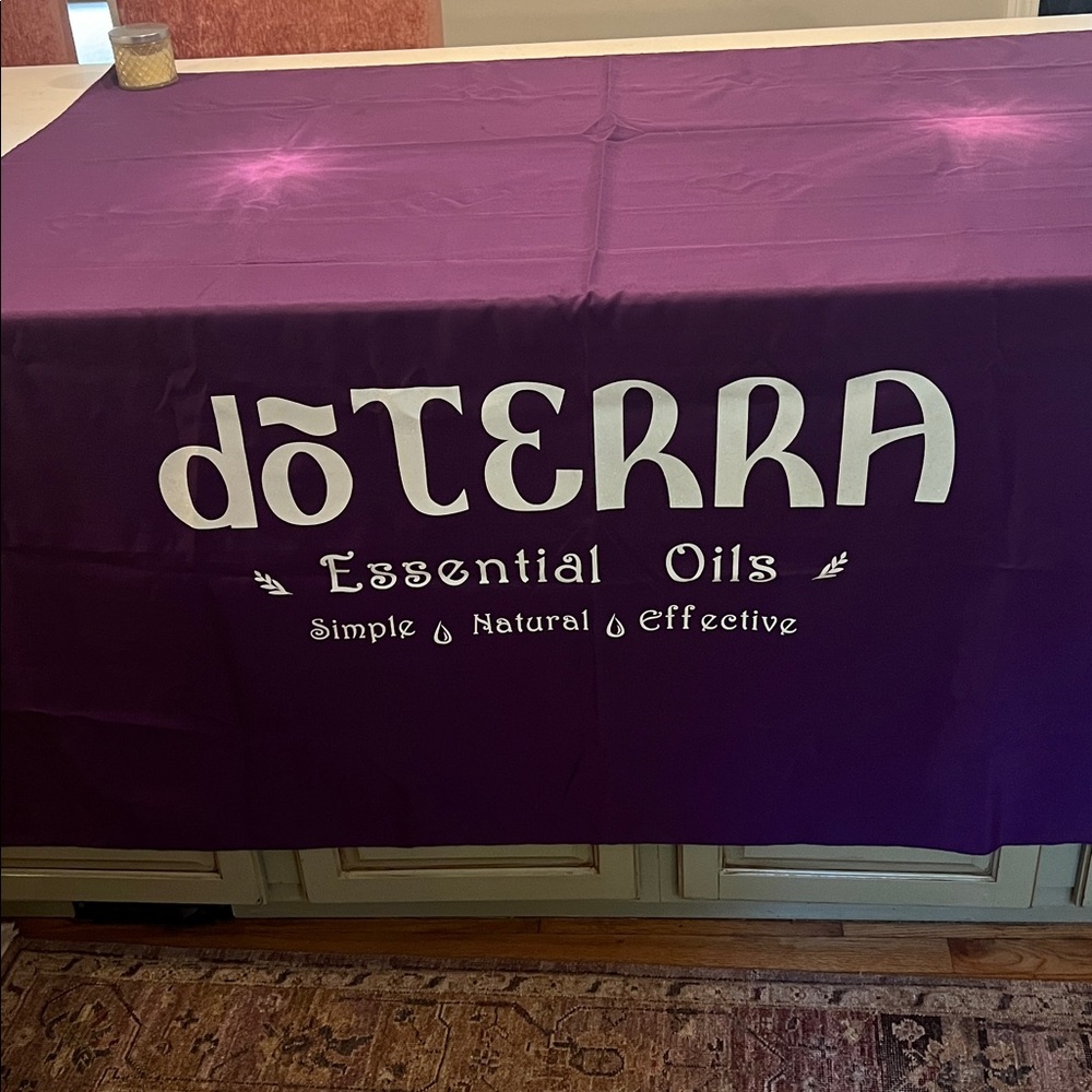 doTERRA Purple Essential Oils Table Cover
